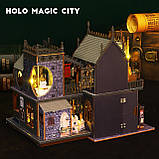 Румбокс Чарівне місто Roombox Holo Magic City ES012 DIY House Інтер'єрний конструктор + купол, фото 7