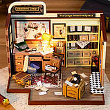 Румбокс Детективне агенство конструктор Detective Lodge DIY Book Nook PC2308, фото 7