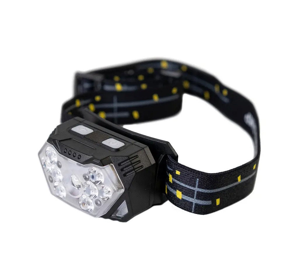 Налобний ліхтарик Rablex RB952 3xTG+8xLED (біле+жовте+червоне світло) акумуляторний Type-C (7_00767)