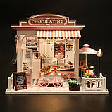 Румбокс CHOCOLATIER Roombox Інтер'єрний конструктор Кондитерська шоколадниця С007 + купол, фото 6