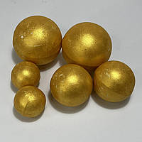 Набір шоколадних сфер світло-золоті 6 шт