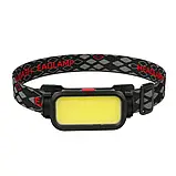 Налобний ліхтарик X-Balog BL-008 COB (біле+червоне світло) microUSB (7_00771), фото 2