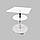 Скляний стіл Commus Bravo Light400 Kv satin-white-chr60, фото 3