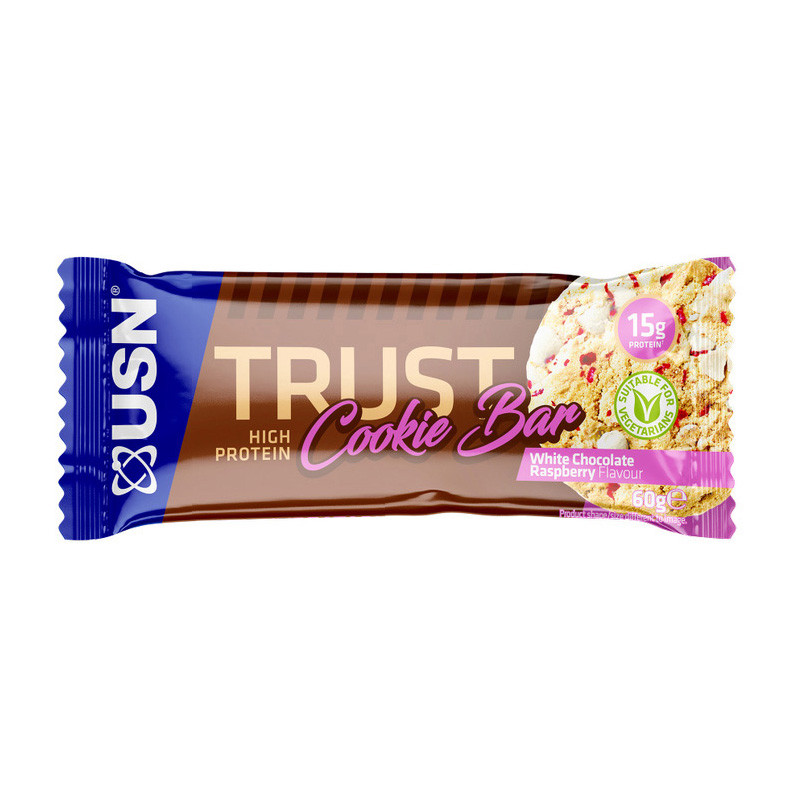 Trust Cookie Bar (60 g, white chocolate raspberry), фото 1