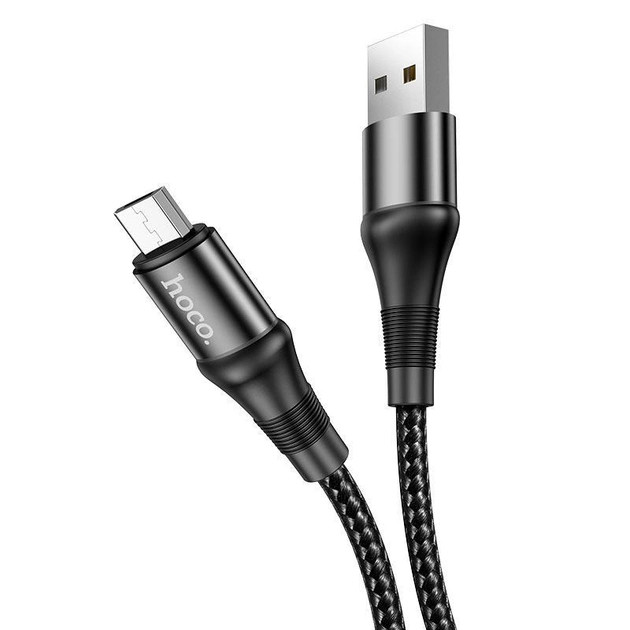 Кабель Micro USB 1.0 m HOCO X50 Excellent charging чорний (коробка)