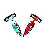 Дерев'яний Дитячий Ніж "Тичковий" JAWS з Гри STANDOFF 2 (комплект), іграшкова зброя, фото 2