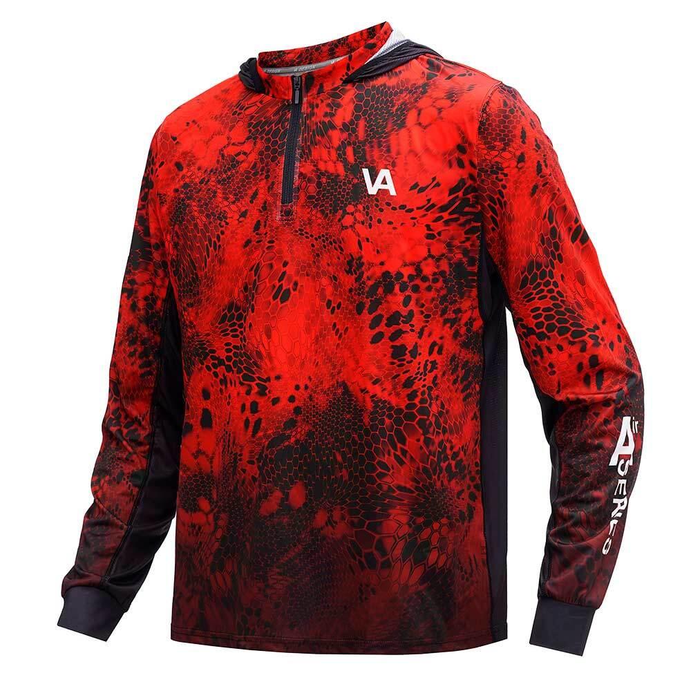 Худі Veduta Reptyle Skin Bloody Red Air Series із захистом від ультрафіолетових променів UPF 50+