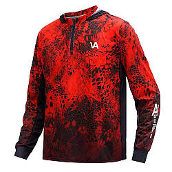 Худі Veduta Reptyle Skin Bloody Red Air Series із захистом від ультрафіолетових променів UPF 50+ M