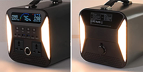 Портативна зарядна станція 550Вт (1000Вт max) 500Вт·год 135200мА·год 220В Li-ion Protester PRO-PS551G, фото 3