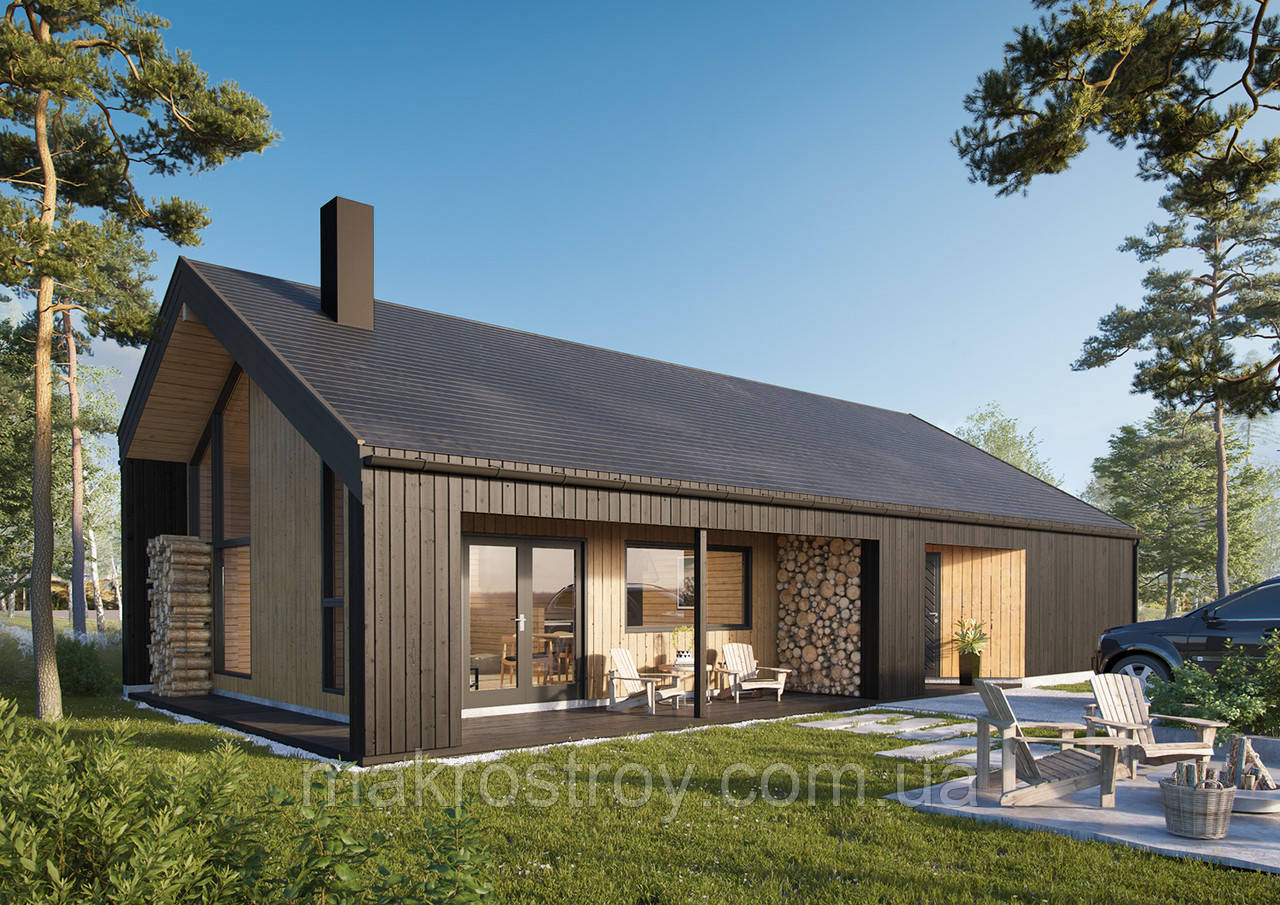 🏡 Проєкт будинку Froy 122 м² у скандинавському стилі, фото 1