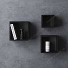 Набір з 3 класичних навісних полиць, настінні полиці навісні відкриті оригінальні в офіс, фото 2