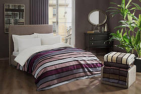 Плед TAC Ripley 200×220 см (колір капучіно)