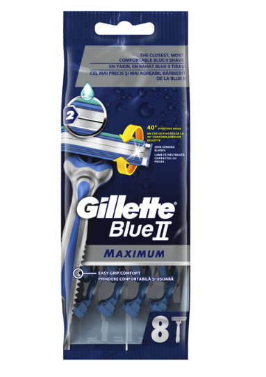 Одноразові бритви для гоління чоловічі Gillette Blue 2 Max 8 шт 8700216169066