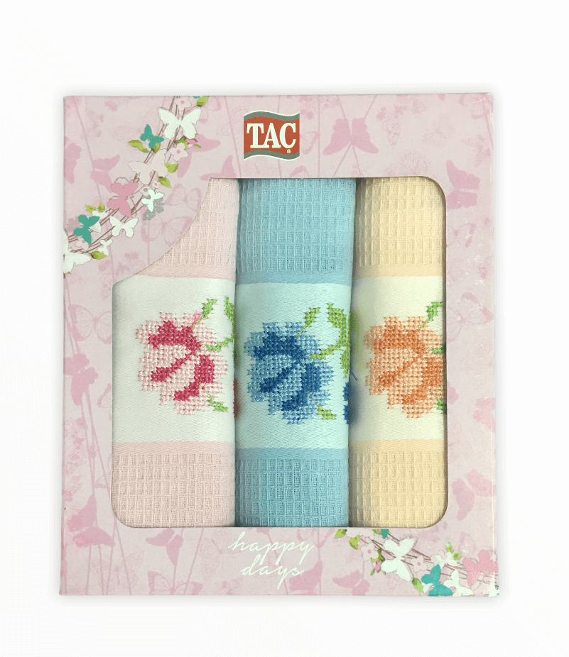 Вафельні рушники для кухні TAC 45х70см (3 шт. в коробці)