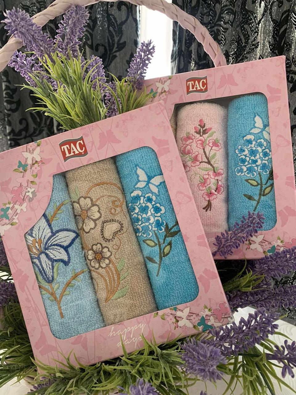 Махрові рушники для кухні TAC 30х50см (3 шт. в коробці)
