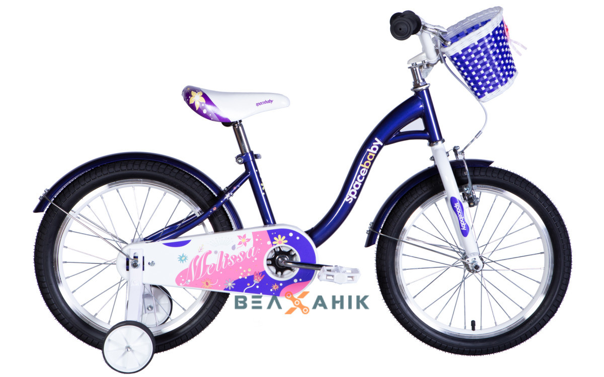 Велосипед 18/quot; SPACE KID MELISSA BH (рама 10/quot;) ST з корзиною бузковий