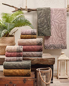 Набір жакардових бавовняних рушників для ванної Sikel Begonya 50х90см (6 штук)