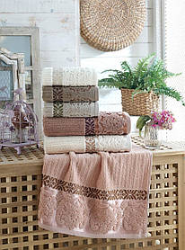 Набір бавовняних рушників для ванної Sikel Guzide 50х90см (6 штук)