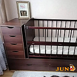 Дитяче ліжечко-трансформер для новонароджених, фото 10