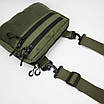 Сумка нагрудна OLIVE Velcro CROSSBODY OXFORD 600D, сумка через плече тактична, фото 4