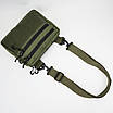 Сумка нагрудна OLIVE Velcro CROSSBODY OXFORD 600D, сумка через плече тактична, фото 7