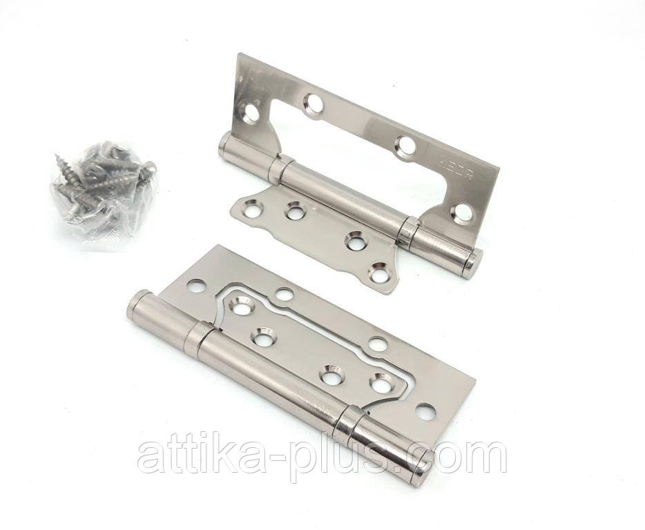 Петля дверна універсальна Kedr Flush 100х75х2,5mm -2BB