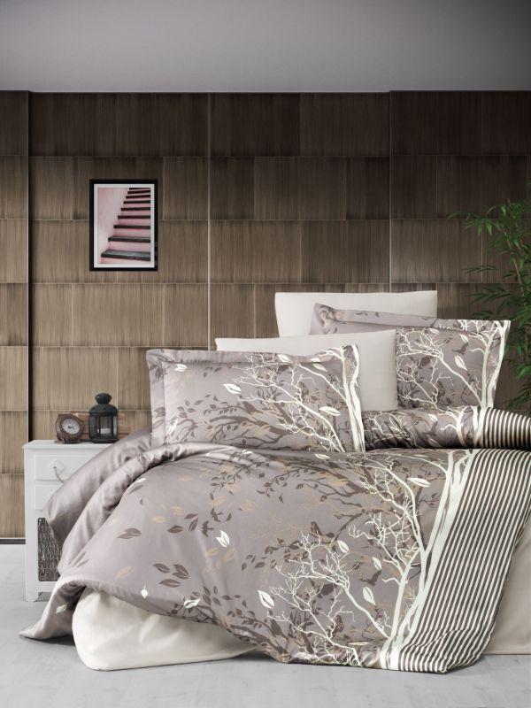 Односпальний комплект First Choice Living brown Сатин