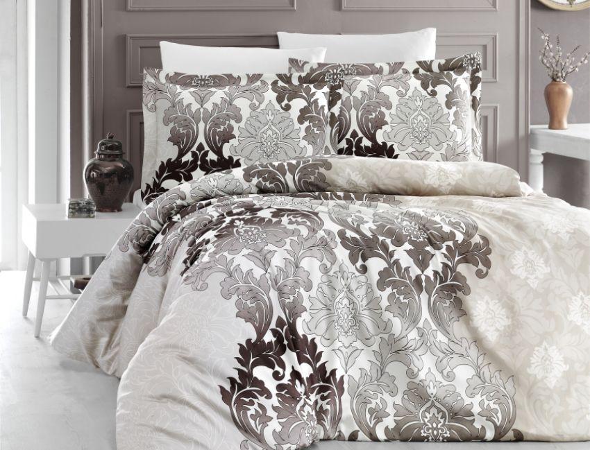 Односпальний комплект First Choice Sierra brown Сатин, фото 1