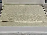 Жаккардова скатертина з мереживом Tabe UMBERTO 160х220см., фото 4