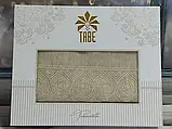 Жаккардова скатертина з мереживом Tabe UMBERTO 160х220см., фото 6