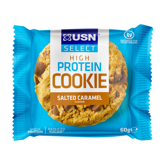 Select High Protein Cookie (60 g, salted caramel), фото 1