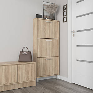 Полиця для взуття підлогова на, тумба в передпокій для взуття з ДСП F-160