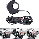 Тонка мотозарядка для телефонів USB на кермо QC3.0 + PD з SAE кабелем і запобіжником, фото 5