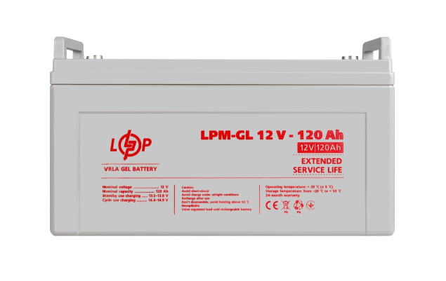 Акумулятор для ДБЖ LogicPower LPM-GL 12 - 120 AH (3870)