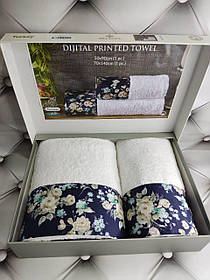 Подарунковий набір рушників для ванної Belizza Penelope 50х90см + 70х140см