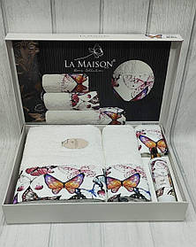 Подарунковий набір рушників з парфумом La Maison Butterfly