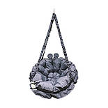 Гойдалка навантаження 200 кг з круглою подушкою, підвісне крісло гойдалка з вушками Міккі Маус Мінні Маус, фото 3