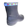 Чоботи жіночі Jose Amorales 119202 Темно-сині з Блакитною ПВХ-стрічкою з парасольками, фото 4
