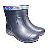 Чоботи жіночі Jose Amorales 119202 Темно-сині з Блакитною ПВХ-стрічкою з парасольками, фото 7