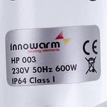 Тен для рушникосушарки HP003 600W 230V L=545mm D різьблення =20mm, фото 2