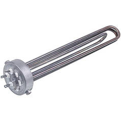 Блок тенів для електричного котла 9 кВт 220-380V (нержавіюча сталь) L=365mm фланець (внутрішня різьба 2,5'')