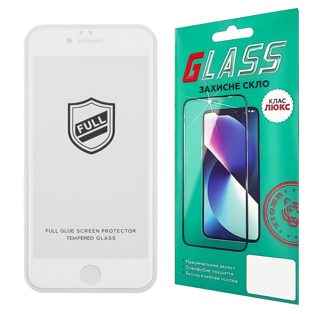TU TU Защитное стекло для Apple iPhone 6 Full Glue (0.25 мм, 2.5D, белое) Люкс, фото 1