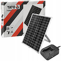 Зарядка Шуруповерта Сонячна та Автомобільна YATO SYSTEM 18 V (YT-828504)
