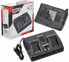 Зарядний Пристрій Двопортовий Для Інструменту YATO SYSTEM 18 V (YT-828498)