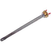Тен для алюмінієвих батарей Tenko 500W (нержавіюча сталь) L=295mm D різьблення = 1'' (різьба права), фото 3