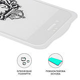 TU TU Защитное стекло для Apple iPhone 7/ 8 Full Glue Lion (0.3 мм, 2.5D, белое), фото 2