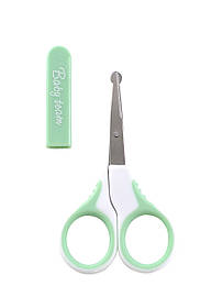 Ножиці дитячі з чохлом 0+ Baby team Зелений