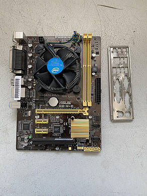 Комплект: Материнська плата Asus H81M-C / Intel Core i3-4130 (2 (4) ядра по 3.4 GHz) / 8 GB DDR3 / Socket LGA 1150 / Задня, фото 3