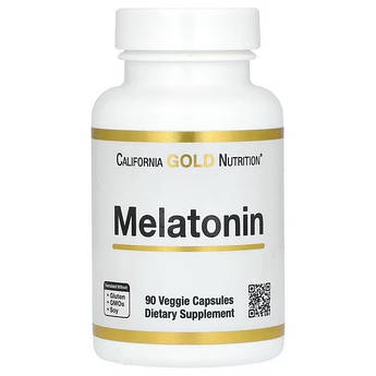 California Gold Nutrition Melatonin 3 mg 90 капсул