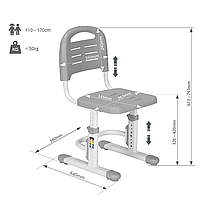Дитячий стілець FunDesk SST3LS Grey, фото 6